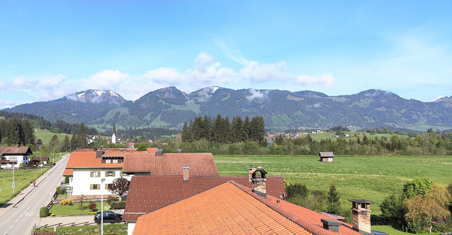 Aussicht vom Balkon Doppelzimmer Fellhorn